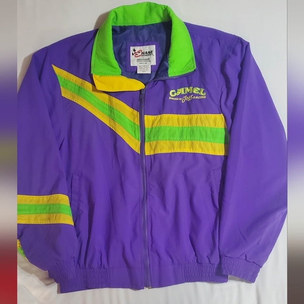 VGT Rare Chase Authentics Smokin Joe Racing Jacket. Crowd Catcher. Colors. Sz M